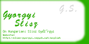 gyorgyi slisz business card